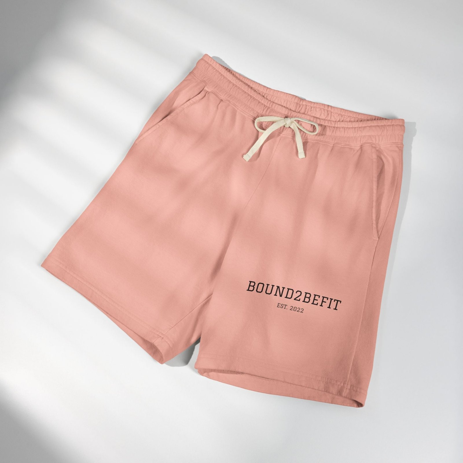 Lightweight Fleece Sweat Shorts — 'BOUND2BEFIT' Casual Lounge Shorts