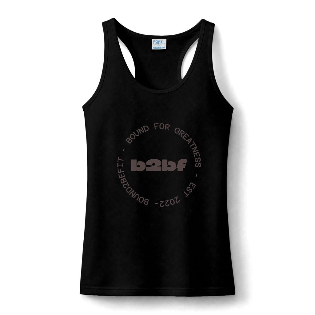 Women's Performance Tank — 'b2b' Circle Logo Fitness Tank Top