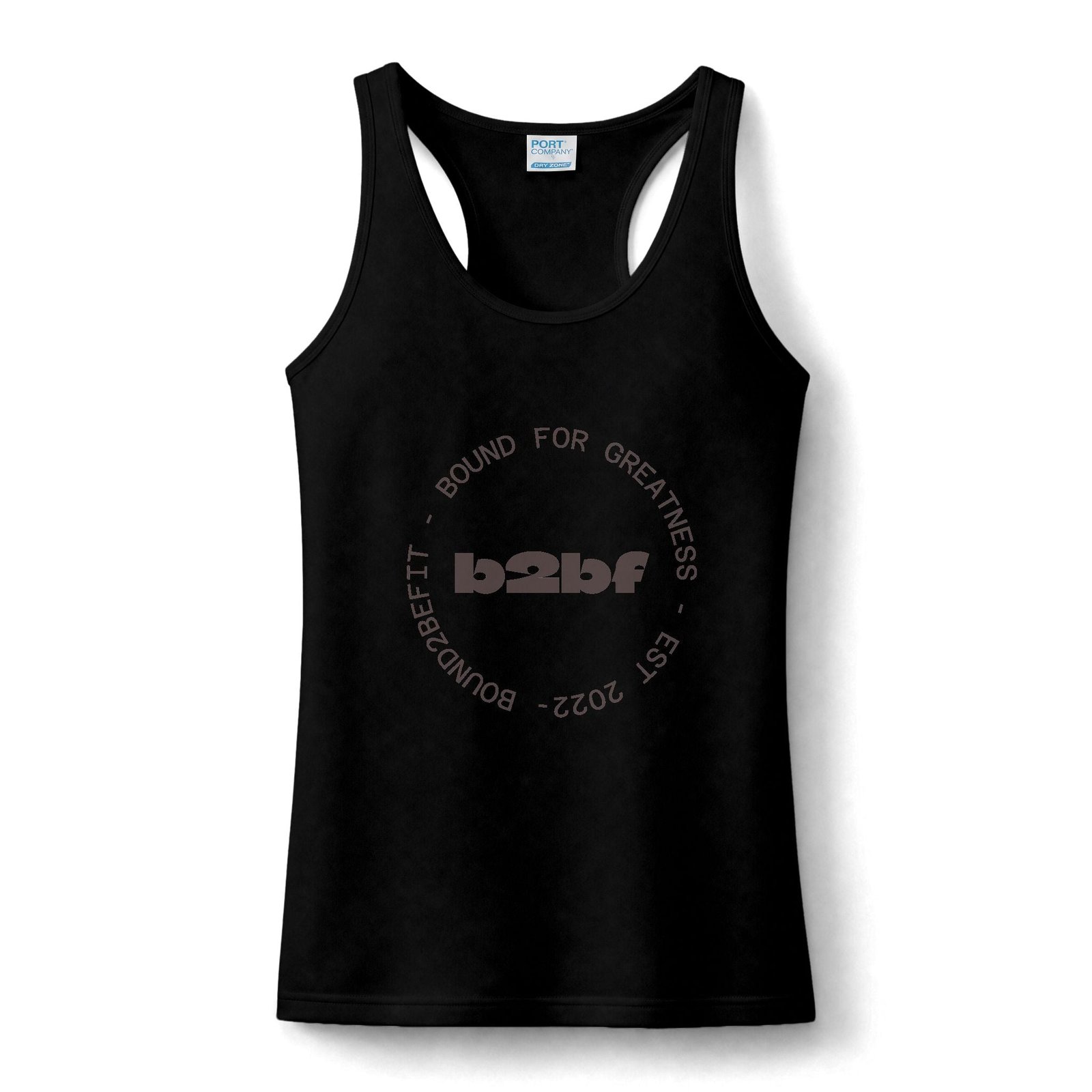 Women's Performance Tank — 'b2b' Circle Logo Fitness Tank Top