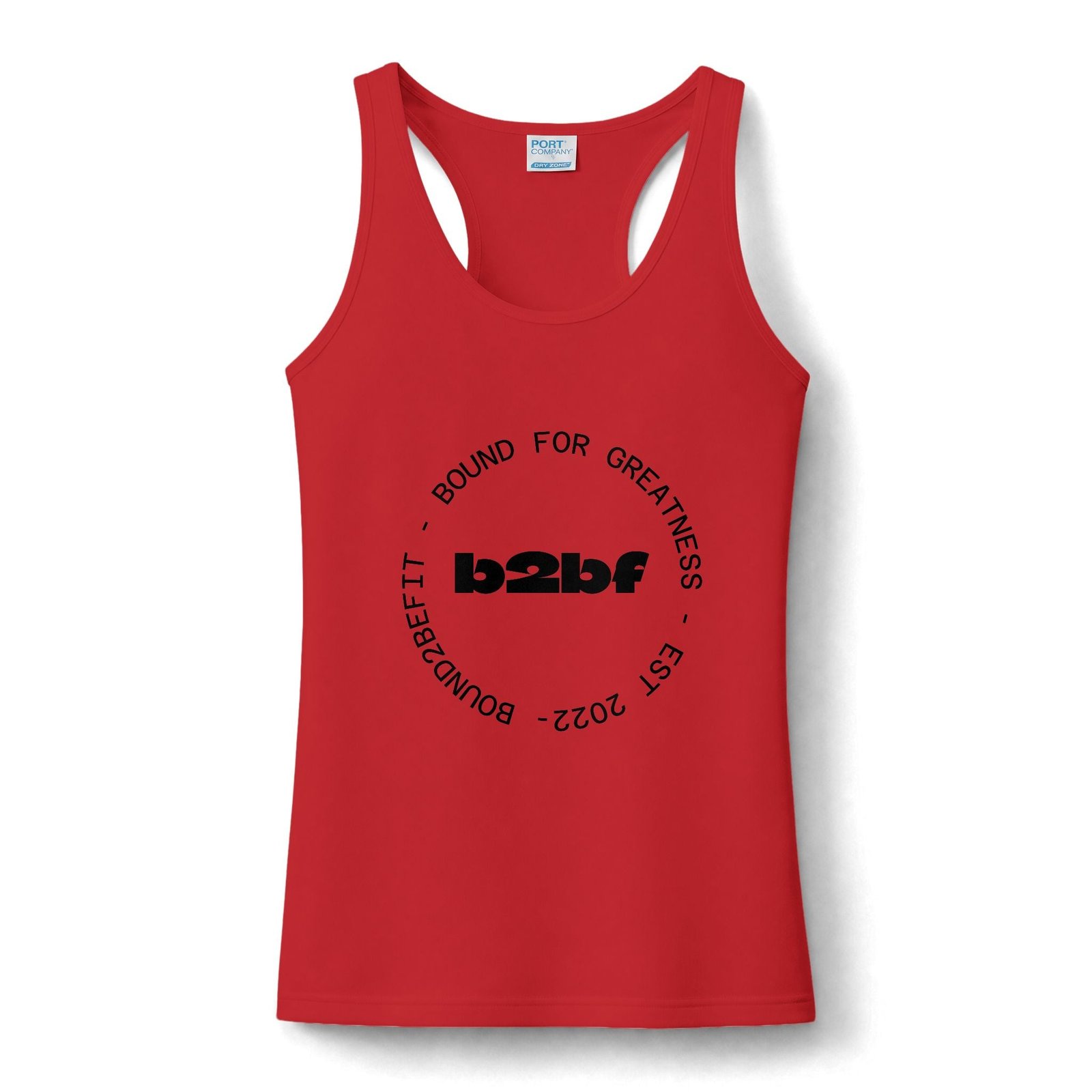 Women's Performance Tank — 'b2b' Circle Logo Fitness Tank Top