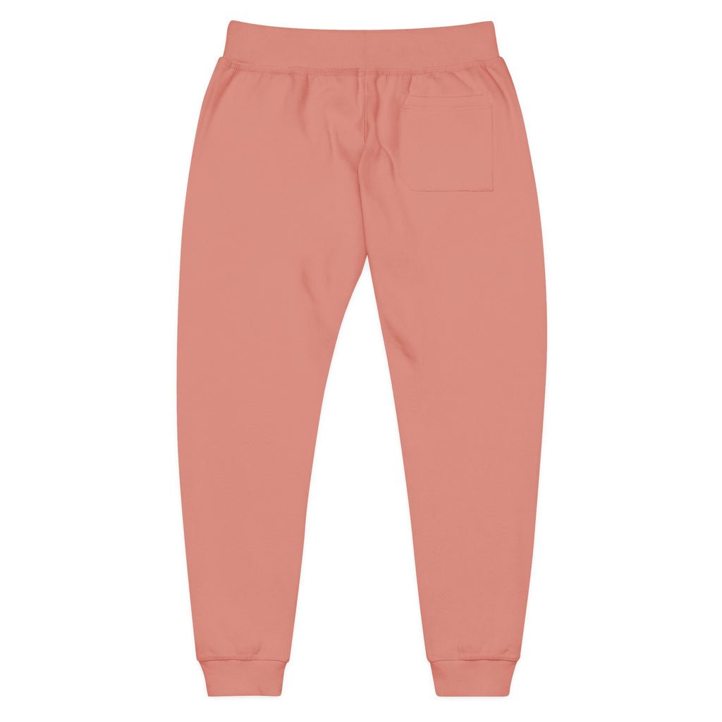 Embroidered 'B2BF EST. 2022' Fleece Sweatpants — Cozy Coral Joggers