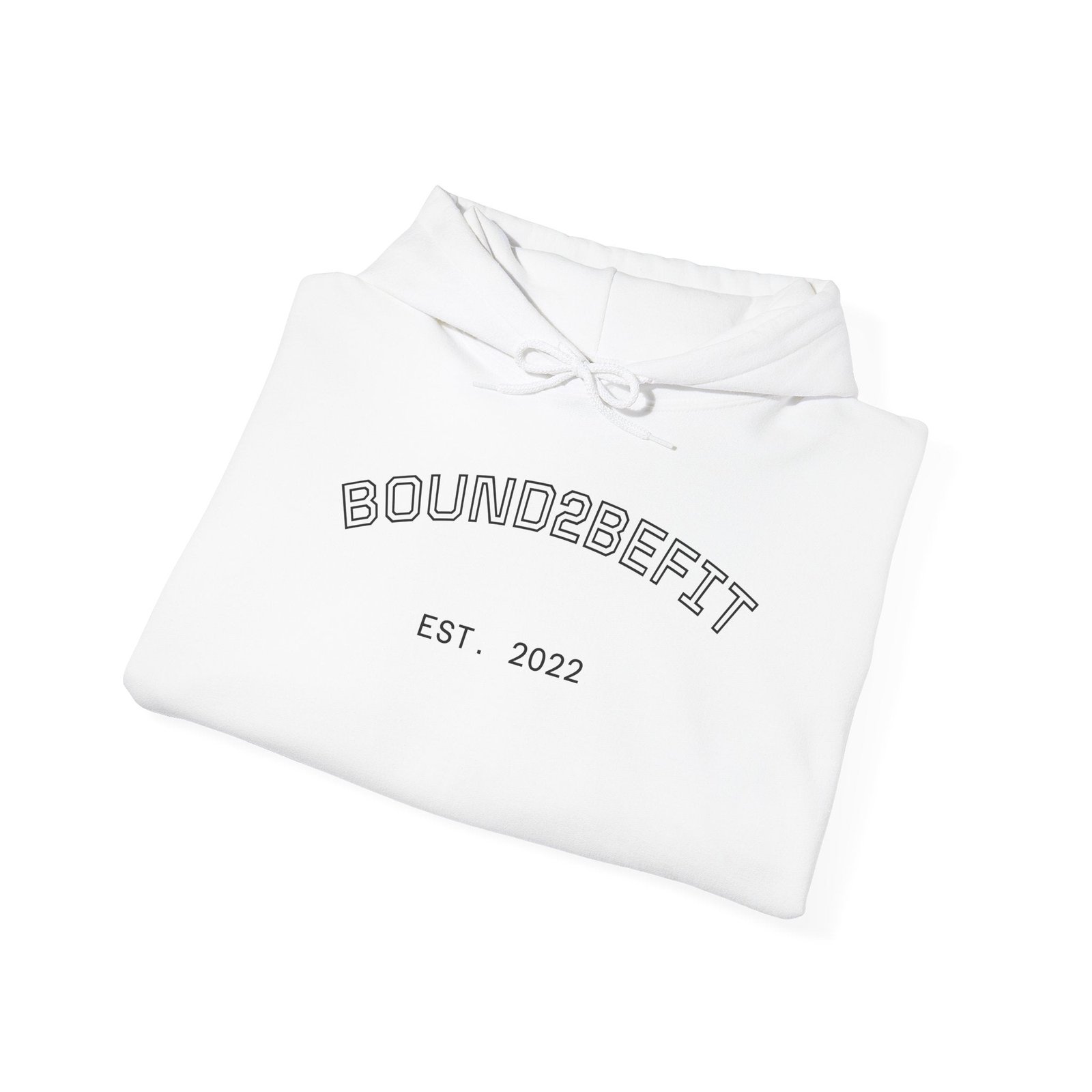 Bound2BeFit Hoodie - 'EST 2022' Minimal Fitness Pullover
