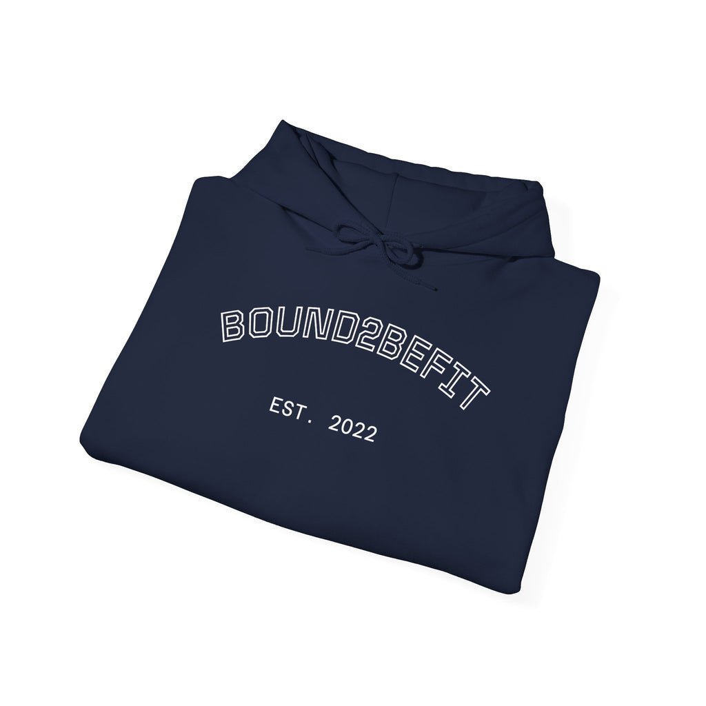 Bound2BeFit Hoodie - 'EST 2022' Minimal Fitness Pullover